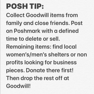 POSH TIP!
